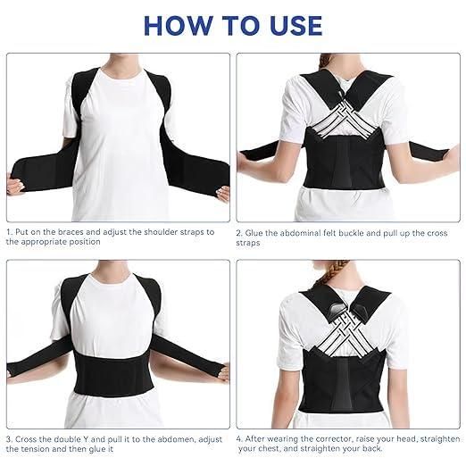 Adjustable Back Posture Corrector/ Slouching Relieve Pain Belt Women Men